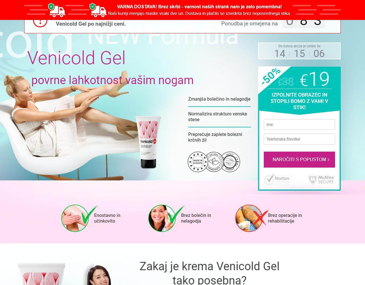 Venicold Gel 1